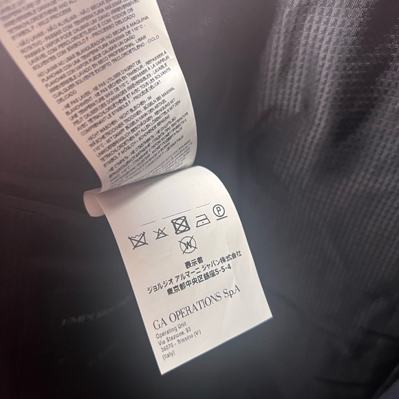 Emporio Armani G Line Super 140's Navy Plaid Blazer US 40 EU 50 Wool - Picture 12 of 14